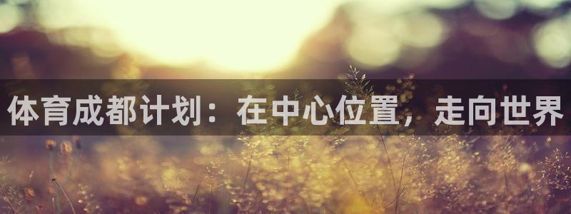 JJB竞技宝官网下载软件：体育成都计划：在中心位置，走向世界