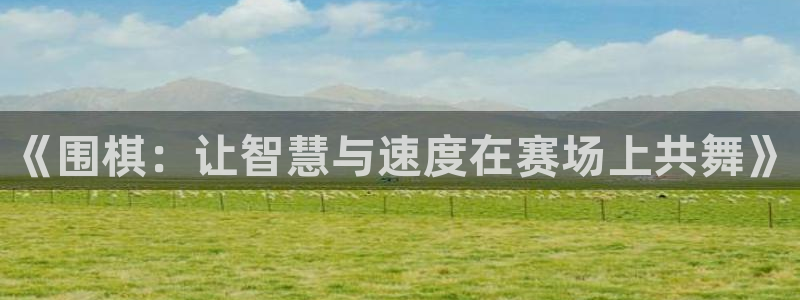 海南JJB竞技宝官网下载：《围棋：让智慧与速度在赛场